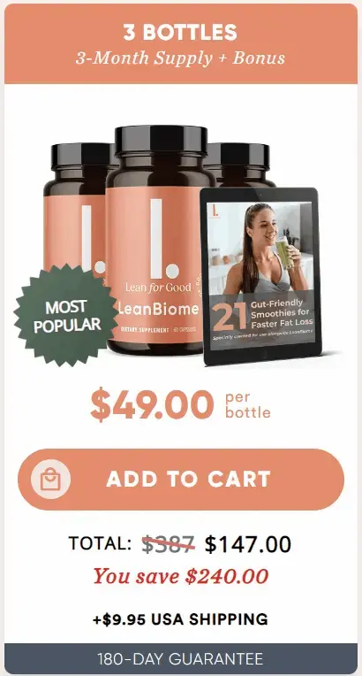 LeanBiome 3 bottle