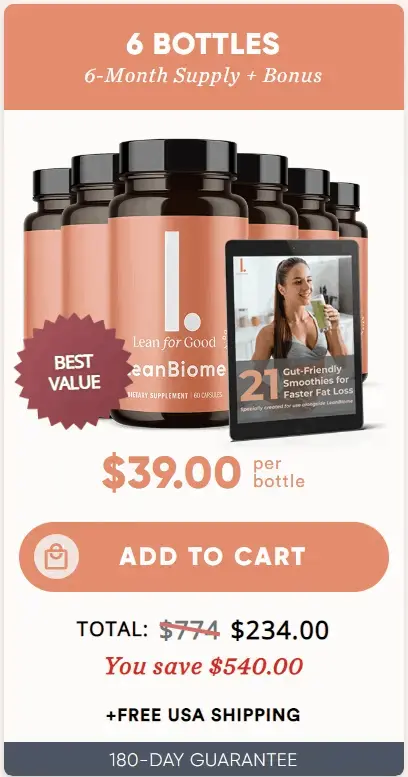 LeanBiome 6 bottle