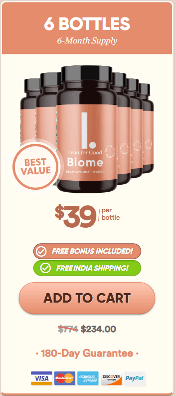 LeanBiome 6 bottle